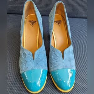John Fluevog ATTIC IRIS PATENT TOED PUMP